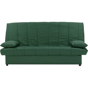 Banquette clic clac 3 places - Tissu 100  coton Vert - 190 x 92 cm - MILA