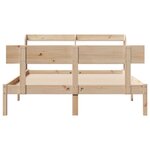 vidaXL Cadre de lit sans matelas 160x200 cm bois massif de pin