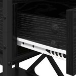 vidaXL Cabinet de chevet Chêne noir 40 x 42 x 55 cm Bois d'ingénierie