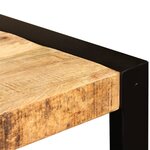 vidaXL Table de salle à manger Bois de manguier brut 120 cm
