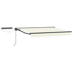 vidaXL Auvent rétractable électrique Crème et Anthracite 3 x 2 5 m
