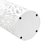 vidaXL Porte-parapluie Feuilles Acier Blanc