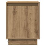 vidaXL Cabinet de chevet avec chêne artisanal 39 x 34.5 x 50 cm