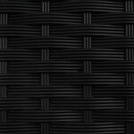 vidaXL Lit Élevé avec Treillis et Toit Noir 202 5 x 40 x 121 cm PP