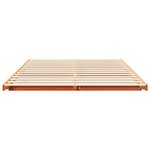 vidaXL Cadre de lit surélevé Marron cire 160 x 210 cm