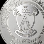 Pièce de monnaie en Argent 500 Francs g 15.57 (1/2 oz) Millésime 2025 SANTA CLAUS