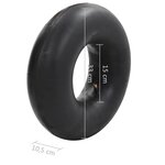 vidaXL Chambres à air de brouette 2 Pièces 15x6.00-6 Caoutchouc