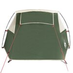 vidaXL Tente de camping tunnel 2 personnes vert imperméable