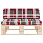 vidaXL Canapé central palette de jardin bois de pin imprégné