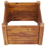 vidaXL Lit surélevé de jardin 60x60x44 cm Bois massif d'acacia