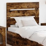 vidaXL Tête de lit Chêne fumé 80 cm Bois d'ingénierie