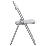 vidaXL Chaise pliante 8 Pièces Blanc et Gris 48 x 43 5 x 81 cm