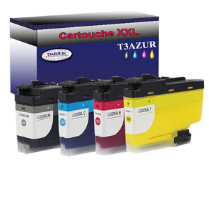T3AZUR Lot de 4 Cartouches compatibles avec Brother LC3235 XL pour Brother DCP-J1100DW MFC-J1300DW