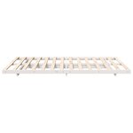 vidaXL Cadre de lit surélevé Blanc 160 x 210 cm Bois massif en pin