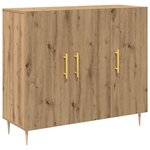 vidaXL Buffet Chêne artisanal 90 x 34 x 80 cm Bois d'ingénierie