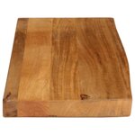 vidaXL Dessus de table à bord vivant 80x20x2 5 cm bois massif manguier