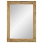 vidaXL Miroir salle de bain marron 50x70x2 5 cm bois de manguier