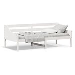 vidaXL Lit de jour sans matelas blanc 80x200 cm bois de pin massif