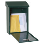 Boîte aux Lettres en Acier  Premium E5603  Anti-pluie  Facile à Installer  Vert