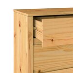 vidaXL Commode Drammen Marron 76 5 x 40 x 91 cm Bois de pin massif