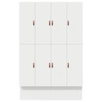 vidaXL Cadre de lit de rangement Blanc 135x190 cm