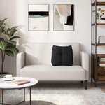 vidaXL Coussin de Dos Noir 45 x 24 x 50 cm tissu