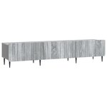 vidaXL Meuble TV Sonoma gris 147 x 34 5 x 32 cm Bois d'ingénierie