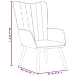 vidaXL Chaise de relaxation Bleu Velours