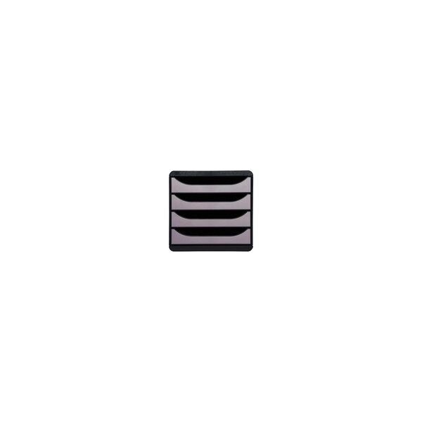 Module De Classement Big Box 4 Tiroirs Metallic - Argent - Exacompta
