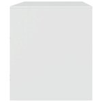 vidaXL Meuble TV blanc 67x39x44 cm acier