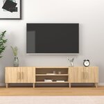 vidaXL Meuble TV Chêne Sonoma 180x31 5x40 cm Bois d'ingénierie