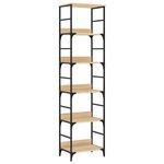 vidaXL Bibliothèque en chêne Sonoma 50x33x188 5 cm Bois d'ingénierie