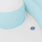 INTEX Flotteur Lounge de Piscine avec Auvent Bleu Clair et Blanc