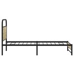 vidaXL Cadre de lit sans matelas 100x200 cm chêne sonoma