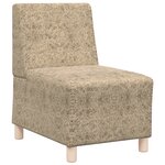 vidaXL Fauteuil avec oreiller 2 Pièces Gris clair 55 cm Cuir suédé faux