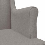 vidaXL Fauteuil Taupe Tissu