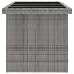 vidaXL Salon de jardin 7 Pièces avec coussins Résine tressée Gris