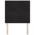 vidaXL Tête de lit LED avec bandes LED Noir 80 cm Velours