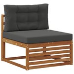 vidaXL Ensemble de canapés d'extérieur 6 pc Naturel et Anthracite