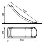 AXI Toboggan SKY120 Rouge 118 cm