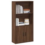 vidaXL Bibliothèque chêne marron 60x24x120 cm bois d'ingénierie