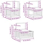 vidaXL 6 pc Ensemble de canapés d'extérieur Blanc