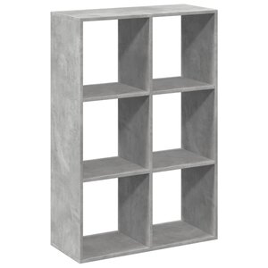 vidaXL Étagère séparatrice de pièce gris béton 69 5x29x103 5 cm