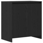 vidaXL Buffet avec tiroir 3 Pièces Noir 70 x 41 x 75 cm Bois d'ingénierie
