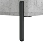 vidaXL Meuble TV gris béton 102x36x50 cm bois d'ingénierie