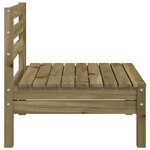 vidaXL Canapés de jardin sans accoudoirs 2 Pièces bois pin imprégné