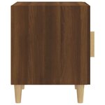 vidaXL Table de chevet Chêne marron Bois d'ingénierie