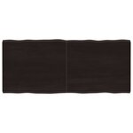vidaXL Dessus de table bois massif traité bordure assortie