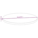 vidaXL Dessus de table Ø70x2 5 cm bambou