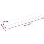 vidaXL Étagère murale marron foncé 60x10x2 cm bois chêne massif traité